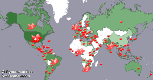 FaithingJesus's tweet photo. My followers live in USA (46%), UK.(6%)... Get your free map too: https://t.co/xOaZv7lwmI https://t.co/h3b4AqGpuH