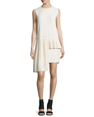 charlesboisclai's tweet image. RT  Best savings for MM6 Maison Margiela Sleeveless Side-Pleat Dress Ivory Get Now #Savepr…