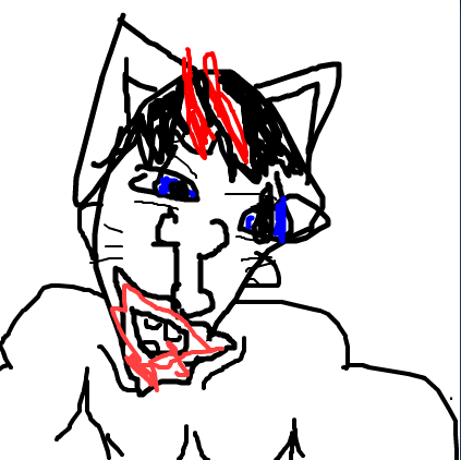 My oc steve the neko. Likes hotline bling by drake. #neko