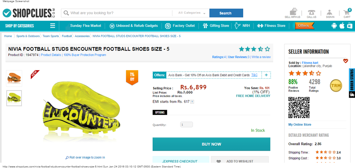 blazingskk's tweet photo. @ShopClues  at its best....EMI = @amazonIN  purchaas LOL https://t.co/zTJ9LNvdzI