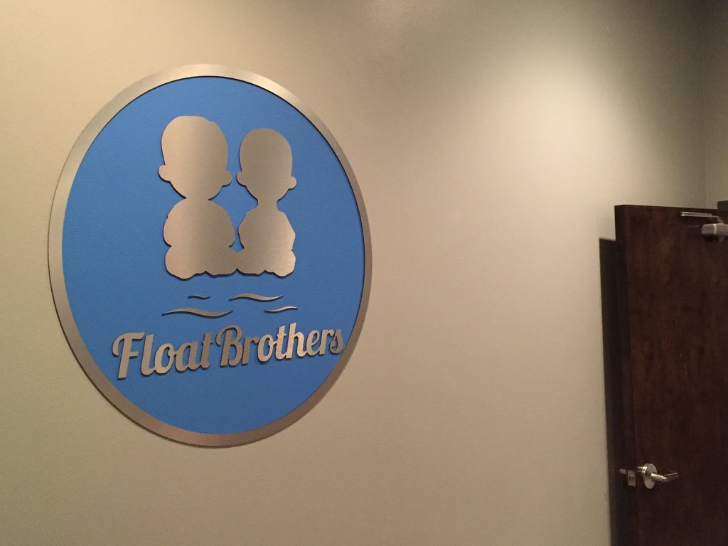 FLOATBROTHERS's tweet photo. Check out our awesome new lobby sign!!! #destin #emeraldcoast #floattherapy #floatbrothers https://t.co/DESZmvZBPo