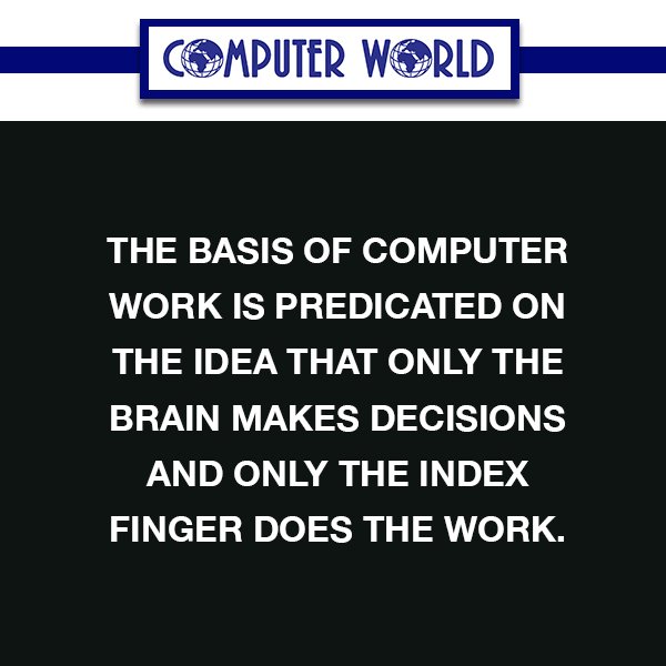 computerworldZA's tweet image. #ComputerQuote       
computer-world.co.za