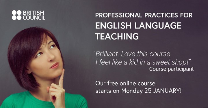 TeachingEnglish's tweet image. Join thousands of other teachers for our free online course, starting Monday! ow.ly/Xo8un #ESL #EFL