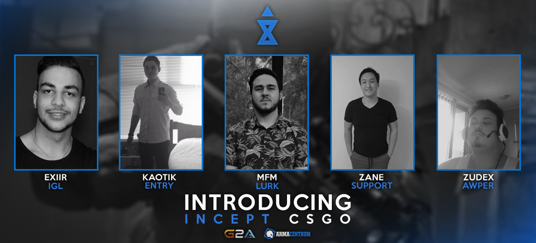 IncepteSports's tweet photo. Expanding into Counter Strike: Global Offensive, Welcome ex- Orgless Warriors to the #InceptFAM #InceptCSGO https://t.co/mMHtQAtwDf
