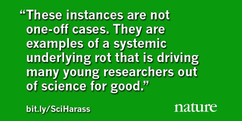 Nature's tweet photo. Harassment victims deserve better https://t.co/gcRL8rZeZQ https://t.co/OwtHQRQs1U