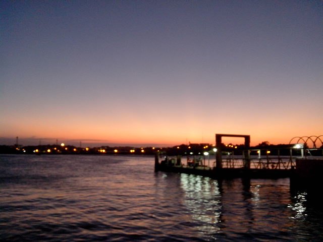 senja di ferry terminal labuan