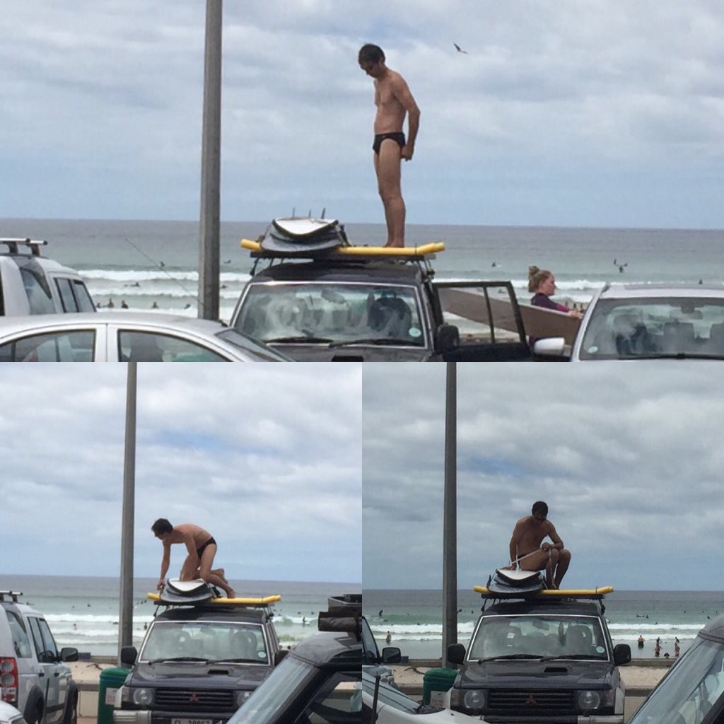 Goodlucklive's tweet photo. How not to tie down ur surfboards... Best caption for this photo wins a goodluck cap πππ #surfingfail RT https://t.co/Fw8MdIfKLe