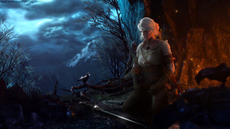 Ciri's Meditation, of course made by me #cirilla @witchergame