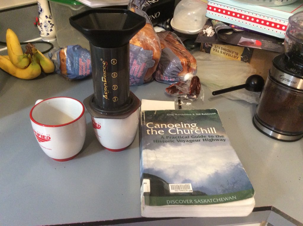 PaddlePack's tweet image. Enjoying some good coffee and dreaming about summer #paddling .