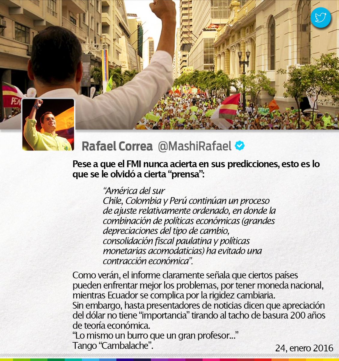 FAlvaradoE's tweet photo. .@MashiRafael: "Esto es lo que se le olvidó a cierta prensa: https://t.co/70XG64Z9eH" https://t.co/OlCnTrX6CC