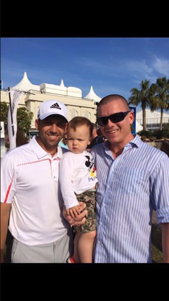 Disclearning's tweet photo. @TheSergioGarcia @CBQatarMasters @rydercup @Olympics we were your good luck charm 2 years ago!! Ha ha. https://t.co/tfU9TnQh49