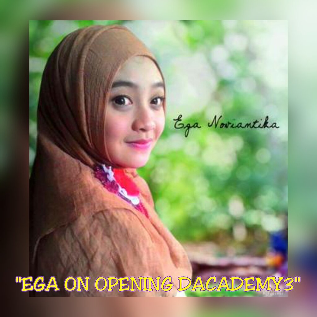 Test Berapa LOVEGA Yg Lagi Nonton dan Meramaikan Hastag Coba Retweet Full 😀😊👌👍 <a href="/DA2_Ega/">Ega (REAL)</a> 😘
EGA ON OPENING DACADEMY3