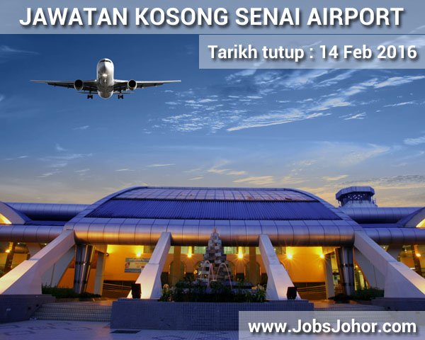 JohorJobs's tweet photo. Jawatan kosong Senai International Airport Johor 2016. #senaiairportjobs2016
https://t.co/UzDZrIOqjM https://t.co/JFnFtey1st