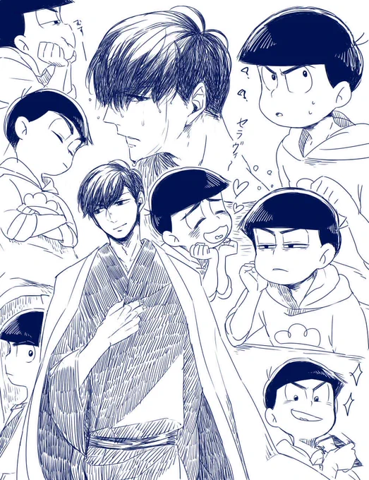 前のカラ松練習絵消してたから色だけ変えて再度。
※自分絵もあるよ 