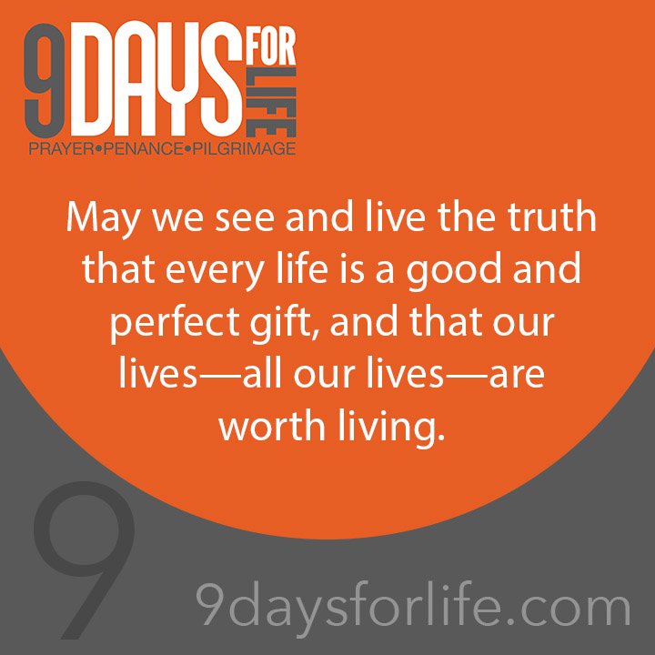 #9DaysforLife: How will (or did) you show someone today that their life is a gift? goo.gl/tSnnO6