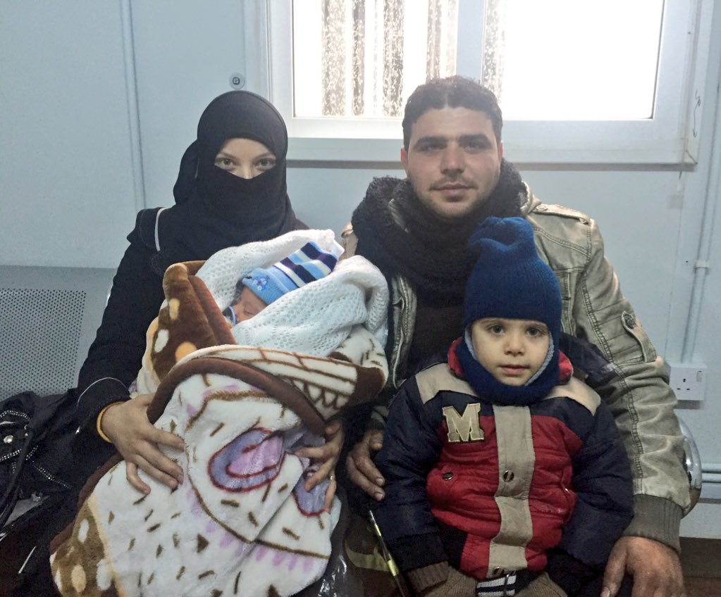 _AoifeMcDonnell's tweet photo. Nasir &amp; family braved cold to register baby Ghaith today. 3 months late w/rent, 3 yrs in Jordan, nervous for future https://t.co/SRnPuPlgRV