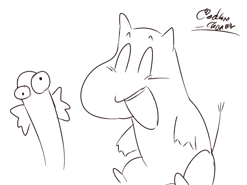 #このタグ見たヤツは今すぐムーミンを資料なしで描け
完全にふざけて描いてる。 