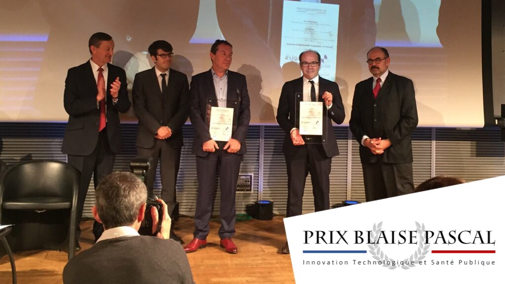 gauthierpro's tweet photo. Prix Blaise Pascal | Gagnants Système d'information territorial : aXigate & @aphm_actu P. Champsaur #InnovationSanté https://t.co/R5jwg8tWBX