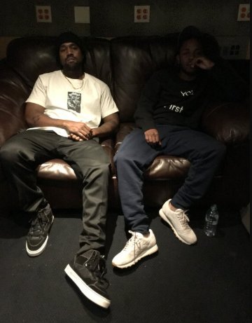 Sumn4TheRadio's tweet photo. Kanye &amp; Kendrick In the Studio - https://t.co/j5jNOzZWdJ https://t.co/JR9vjuVlr0