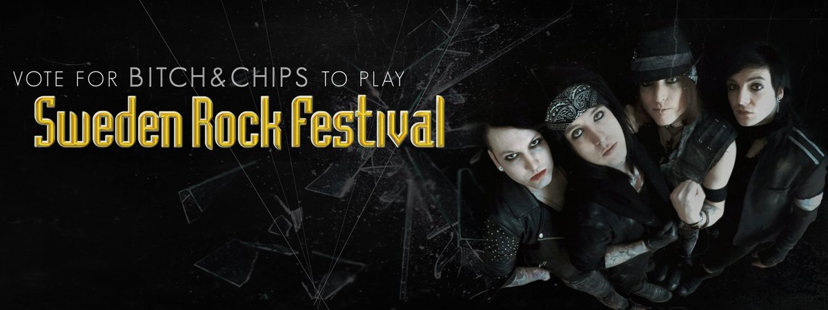 darkhofficial's tweet photo. Vote for BITCH&amp;CHIPS to play @swedenrockfest!!! 
2 votes per day per IP-address
THANX
https://t.co/eXw9B72mqb https://t.co/QL5SOvo5UH
