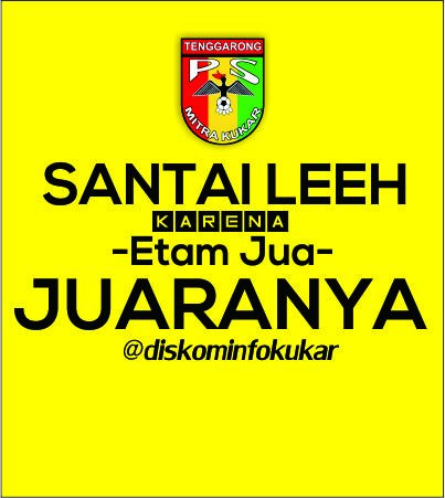 diskominfokukar's tweet photo. Semangat @MitraKukar , @MitraMania selalu mendukungmu... https://t.co/qRVMT5qxmx