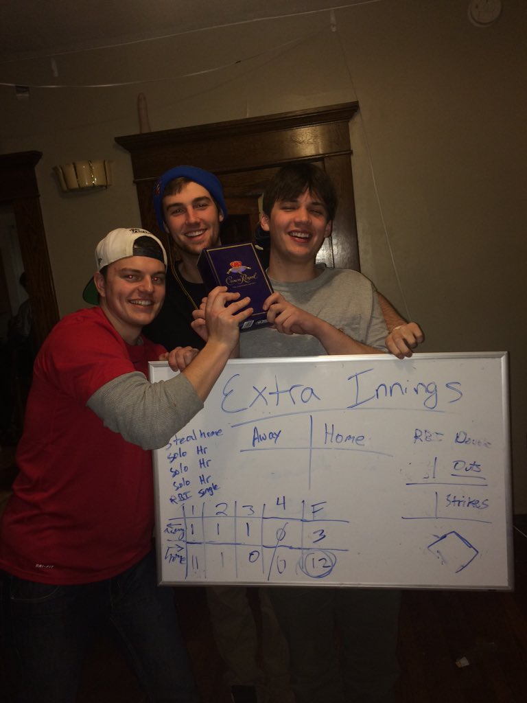 FAP_House's tweet photo. Congratulations to our champions of yesterday's baseball pong tournament!! A team that will go down in history https://t.co/YgZT83oBJP