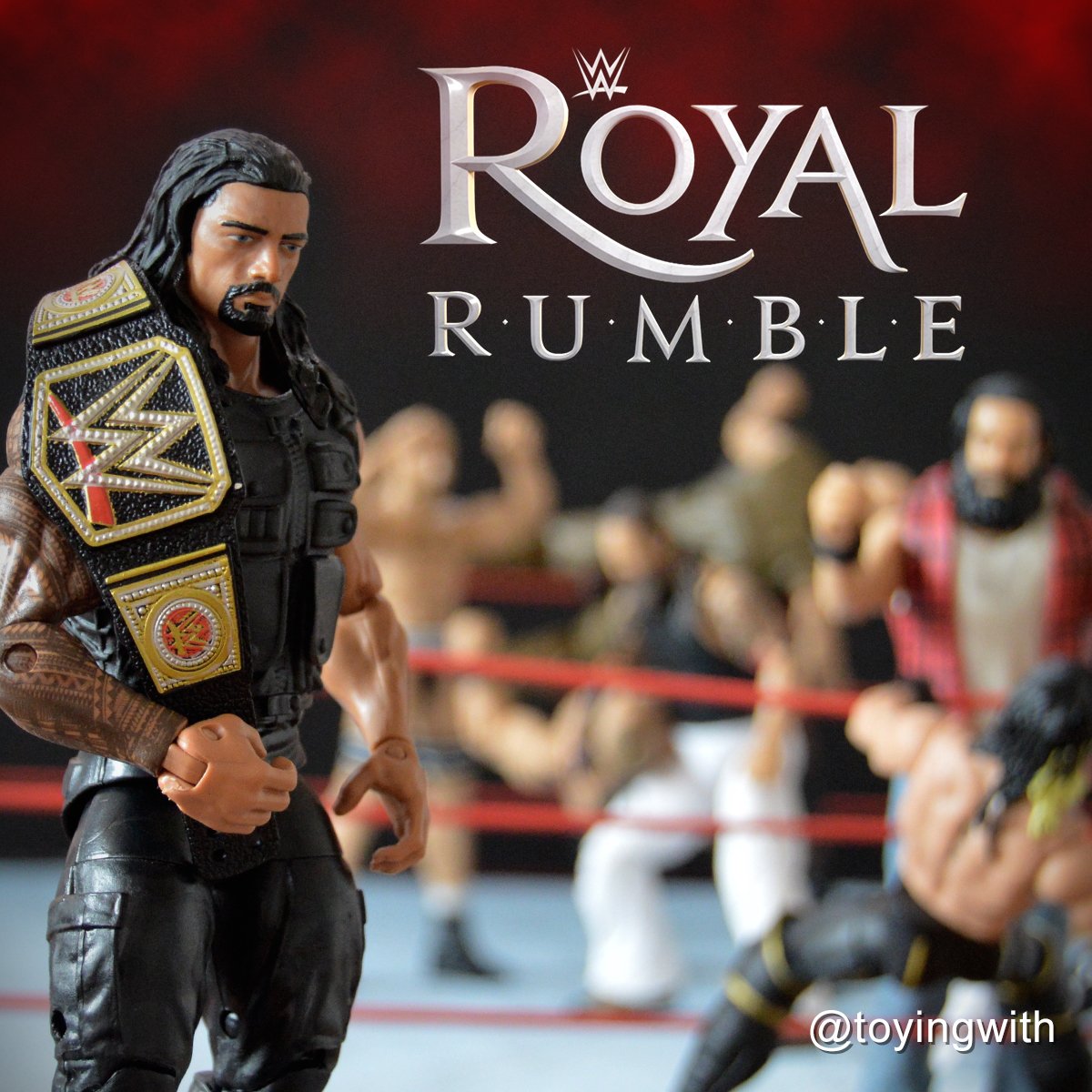 ToyingWith's tweet photo. @Mattel @RingsideC #RoyalRumble Can't wait to see who comes out on top! Loving your figures! https://t.co/0PPjmvVdot