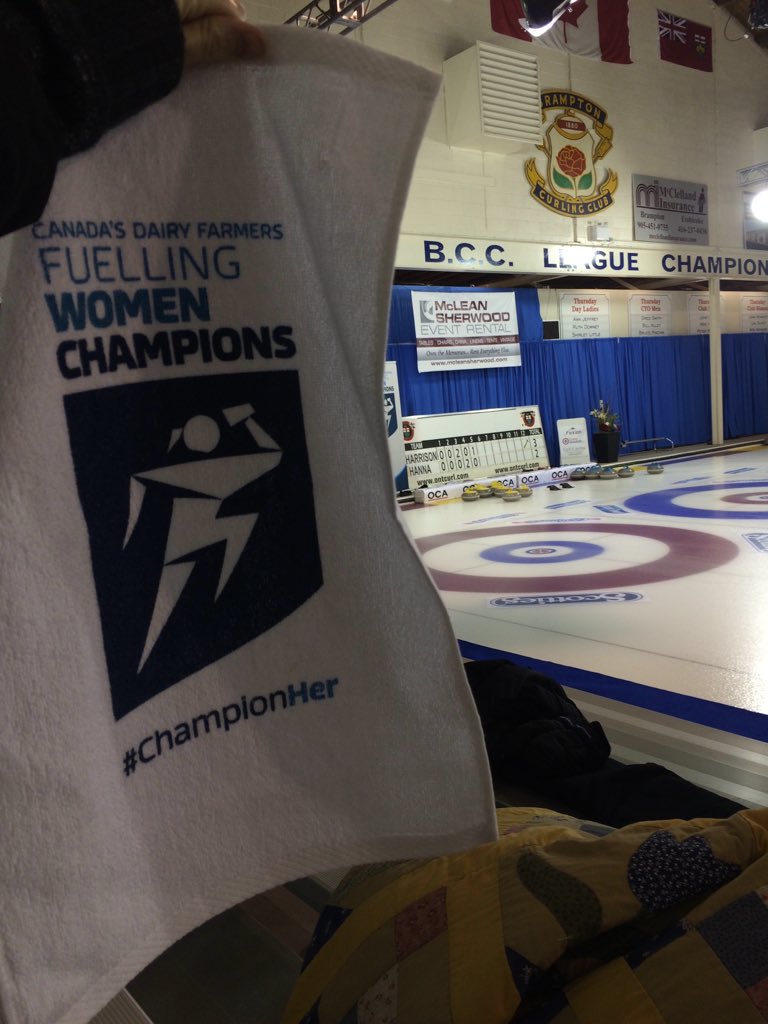 JaimieHayward's tweet photo. It's getting intense at the #2016scotties #championher!! Yay! Swag! https://t.co/1rDuha7llq