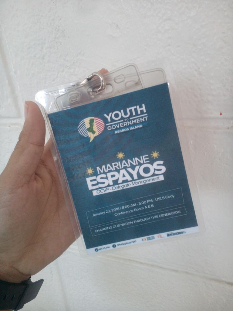 yanespayos's tweet photo. Organizing Committee Vice President for Delegate Management, Youth-To-Government Bacolod 2016 #Y2G2016 #CountMeIn https://t.co/R7gliTLVfa