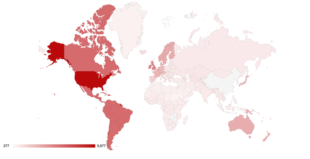 randal_olson's tweet photo. Size of #Netflix catalog by country #dataviz

Worldwide catalog not so impressive after all

https://t.co/PakRnC8Ebi https://t.co/o05cRUYiIN