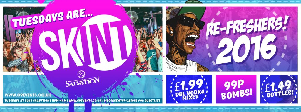 SKINT York tweet media