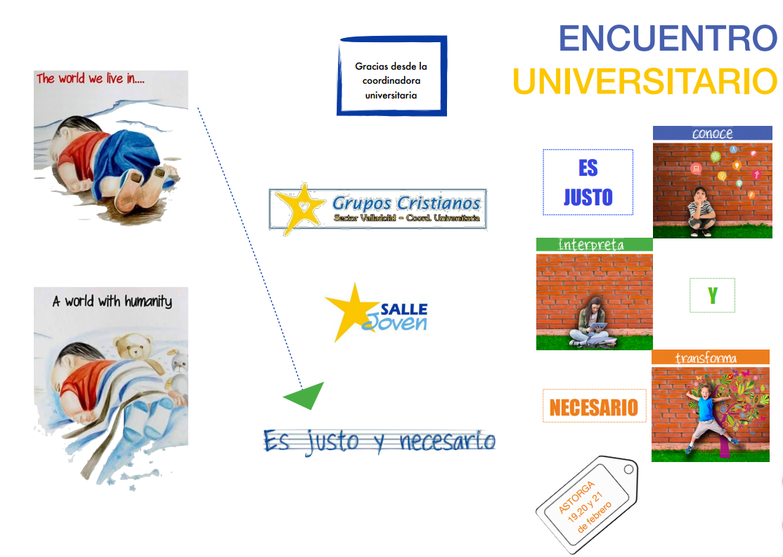SalleJovenVA's tweet photo. Encuentro Universitario Astorga 2016, del 19 al 21 de Febrero. ¡Te esperamos!
https://t.co/vC8kp86IhZ https://t.co/NLrwYBL3IJ