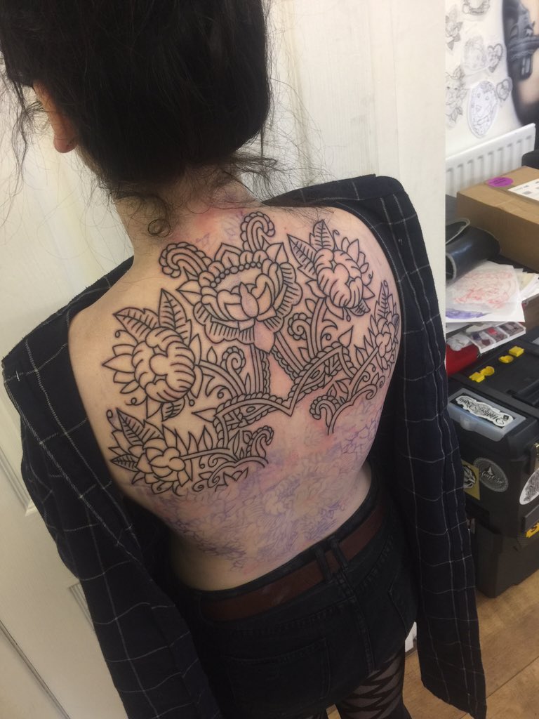 txwns's tweet photo. got half way through me back piece yesterday https://t.co/MkjVZcHa25