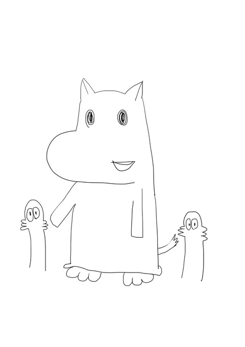 面白みも何もない
#このタグ見たヤツは今すぐムーミンを資料なしで描け 