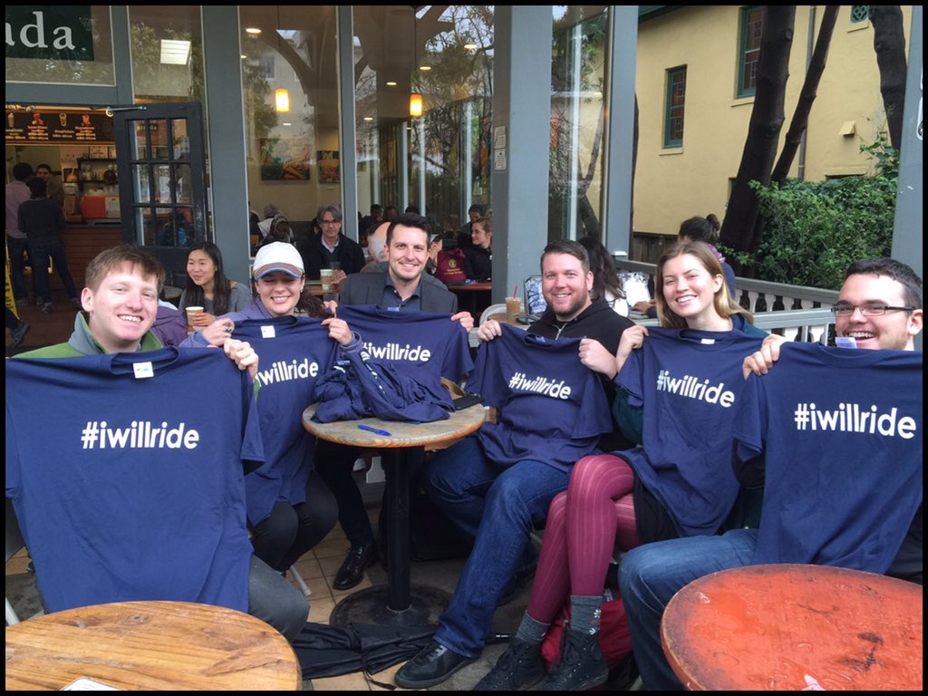 IWilllRideHSR's tweet photo. Nick &amp; Arthur, from our @fresnocity chapter, welcome @UCBerkeley students as our newest chapter. Welcome! #iwillride https://t.co/8xwsZndwZk