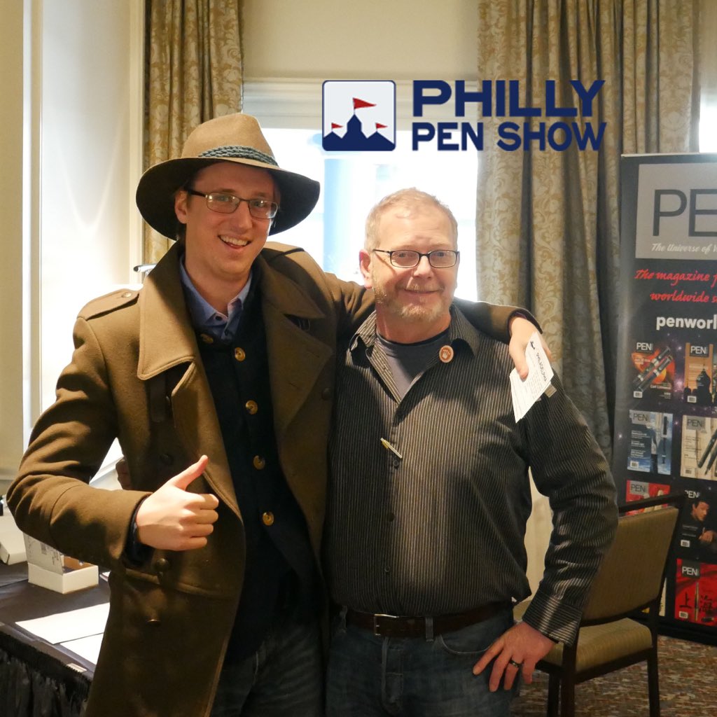 Having fun in Philly <a href="/sbrebrown/">Stephen B.R.E. Brown</a> 
#phillypenshow2016 #philadelphia