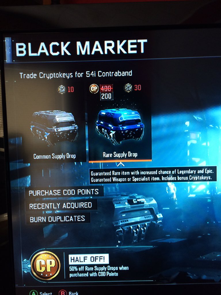 aaruspassage's tweet photo. @DavidVonderhaar @Treyarch Half off they say. https://t.co/gWQ9jPNJwq