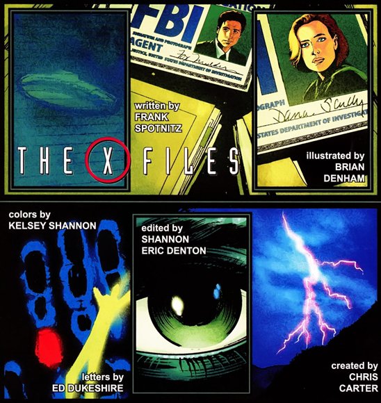 Darren_Mooney's tweet photo. I really like the two-thirds-page credits sequence in Wildstorm's X-Files monthly series. #XFDay https://t.co/vF829C6uPG