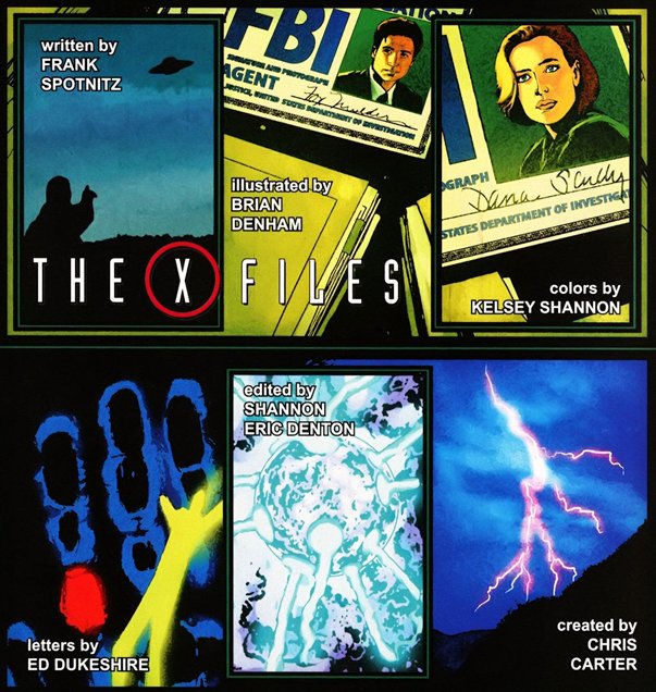 Darren_Mooney's tweet photo. I really like the two-thirds-page credits sequence in Wildstorm's X-Files monthly series. #XFDay https://t.co/vF829C6uPG