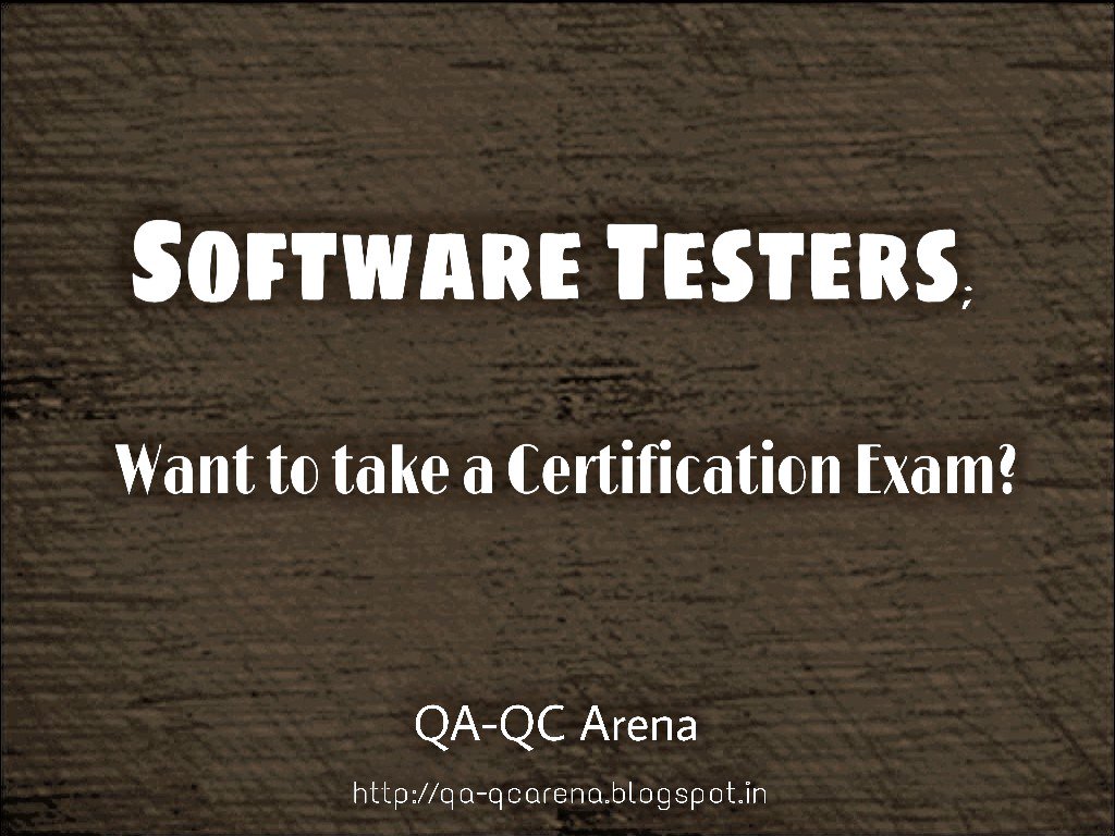 QAQCArena's tweet image. #SoftwareTestingCertifications
qa-qcarena.blogspot.in/2016/01/qualit…