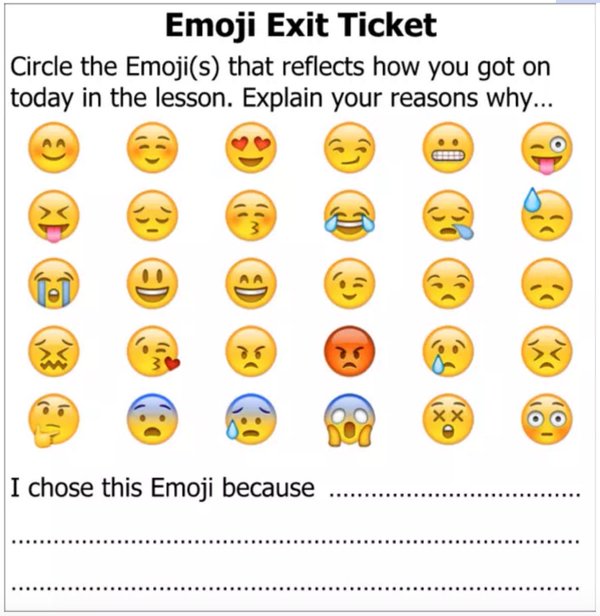What a great idea for an exit ticket! Especially when technology is used so often nowadays.