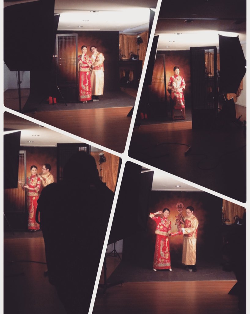 #engagementphotos #chinesestyle #studiophotoshooting work with this lovely couple is fun!