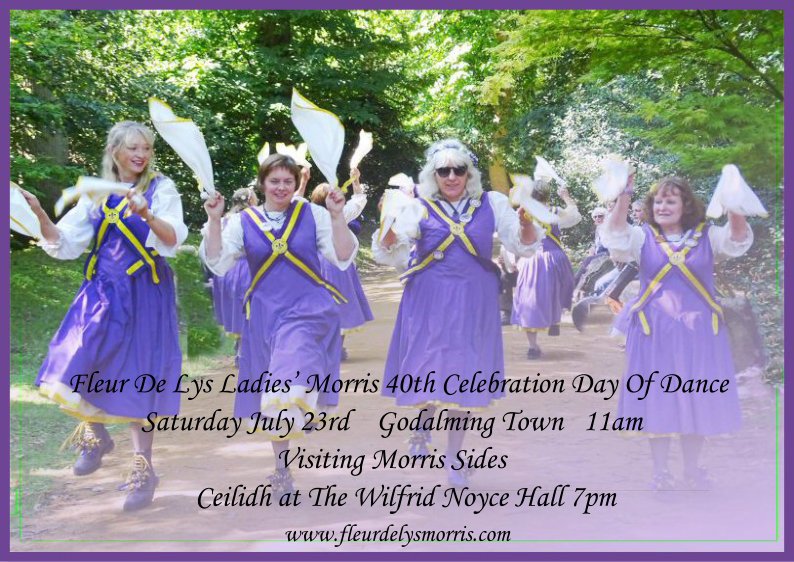 Fleur de Lys 40th Celebrations July 23rd, any sides fancy joining us for a fun day of dance, cream tea &amp; ceilidh?