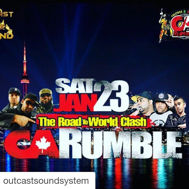 IrishandChin's tweet image. Sending a special shout out to @OutcastSound who did gwan good last night at #CANADARUMBLE!!
