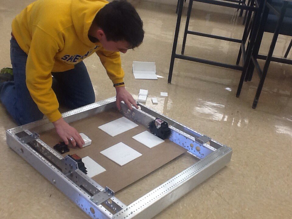 Getting the layout ready for the electronics.