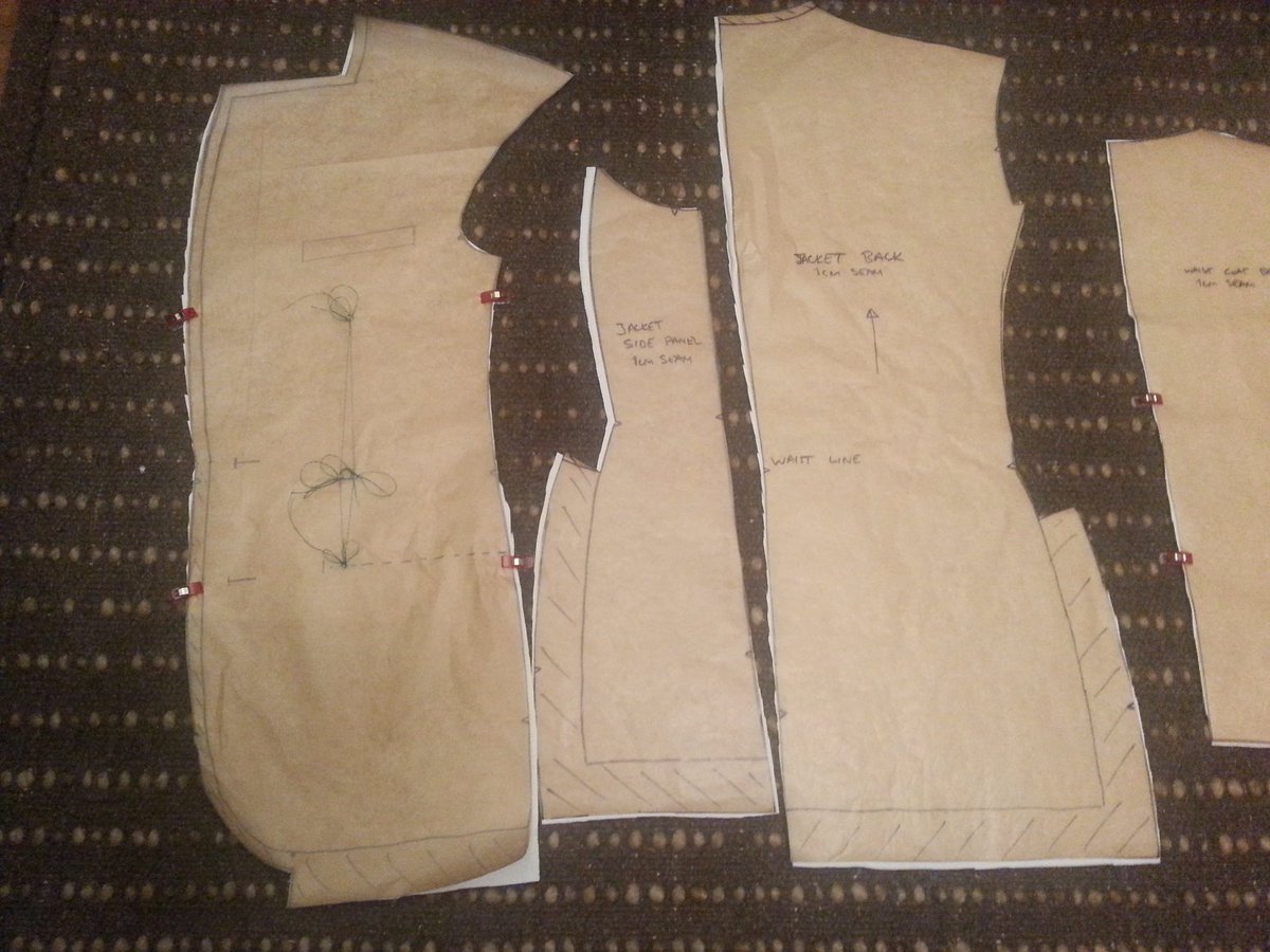 MoveitRichC's tweet image. Blazer body panels ready for a toile test. #blazerof2016