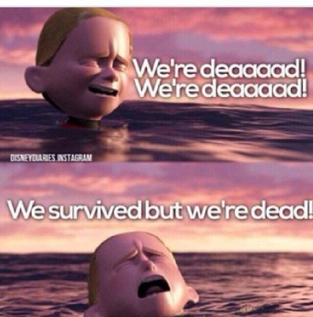 Swim1Problems's tweet image. After a hard practice the team is like..