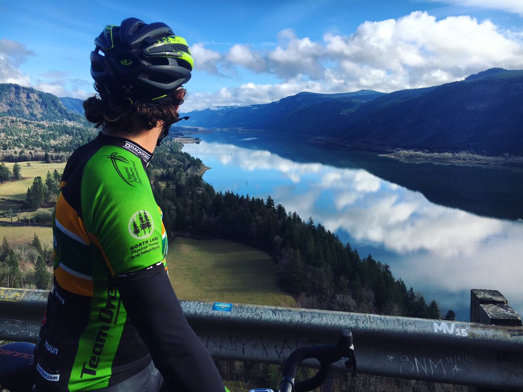 teamoregon's tweet photo. This Sunday's ride tackled Bridge of the Gods. A 100+ mile route that offers breathtaking views like these. https://t.co/jvB92tnkwB