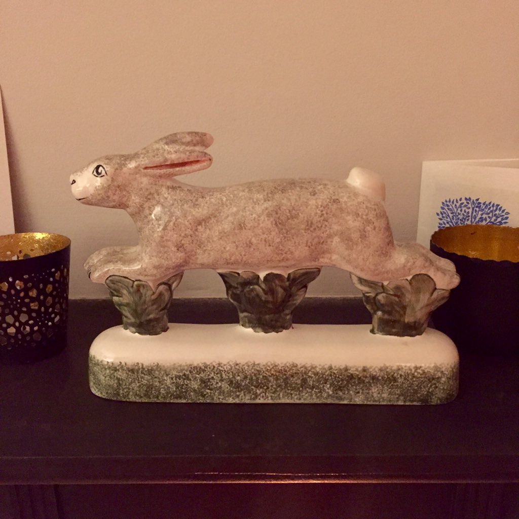 <a href="/RyePottery/">Rye Pottery</a> absolutely love my new leaping hare - thank you 🐰
