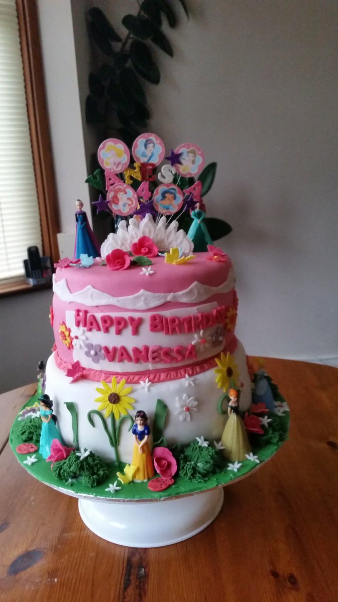 Beautiful  birthday  sponge cake.